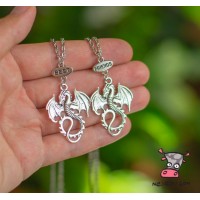 Кулон для двоих друзей "Best Friends. Дракон. Цена за набор